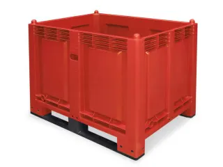 Stapelcontainer Pp Hxbxd 850x1200x800mm 550 Liter 2Sledepoten Rood - 2