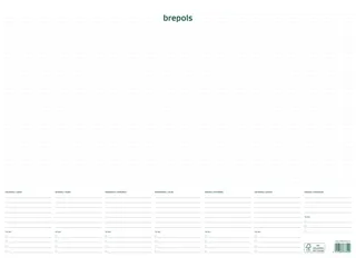 Schrijfonderlegger Met Weekkalender Ongedateerd - 1