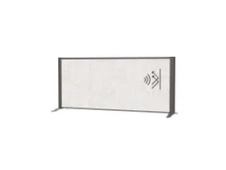 Akoestisch Bureauscherm MAULconnecto 120x50cm vrijstaand Antr/L.grijs