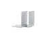 Boekensteun MAUL aluminium 16x15x21cm set 2 zilver