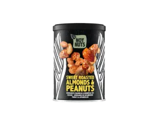 Pinda's NoyNuts gesuikerd en gebrand met amandelen blik 135 gram - 1