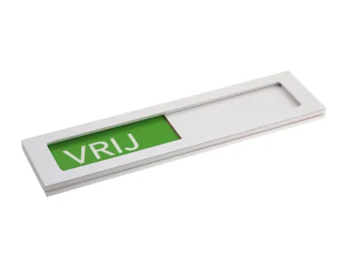 Premium Schuifbord Wit Niet Storen Groen Rood 150x40mm