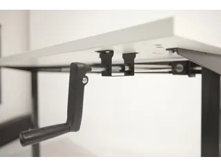 Dextro Slinger Bureau Zit-sta T-poot 180x80 houtprint schaduw 25mm alu - 5