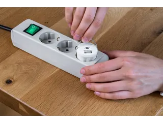 Brennenstuhl Stopcontactadapter USB A 2.4A Wit - 6