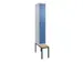 locker voor scheiding van kleding,HxBxD 2120x300x815mm,1vak