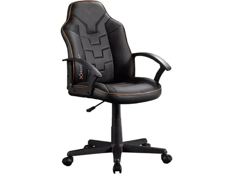 Xrocker Saturn Gaming stoel zwart goud 2023026 tiener PU leer 100kg