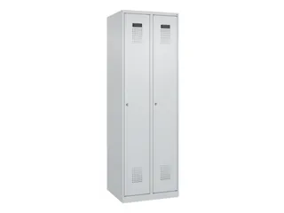 locker,HxBxD 1850x600x500mm,2vak,vak B 300mm,cil.-slot,staand op vloer - 3
