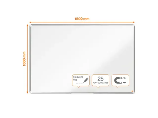 Nobo Whiteboard 100x150cm Premium Plus Magnetisch Emaille