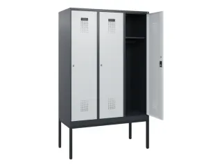 schoollocker,HxBxD 1950x1200x500mm,3vak,vak B 400mm,cil.-slot - 1