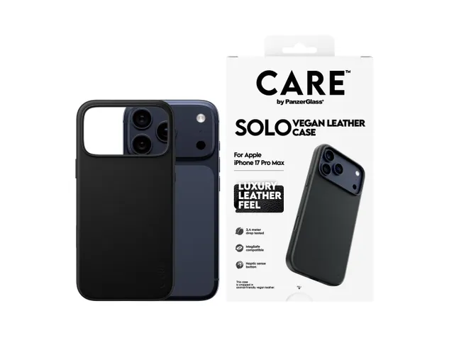 PanzerGlass CARE Solo Case Black – iPhone 17 Pro Max