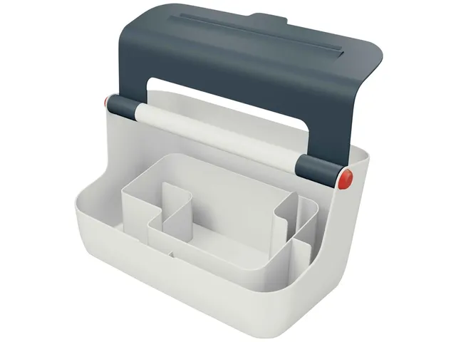 Opbergbox Leitz Cosy draagbaar kunststof grijs 214x196x367mm