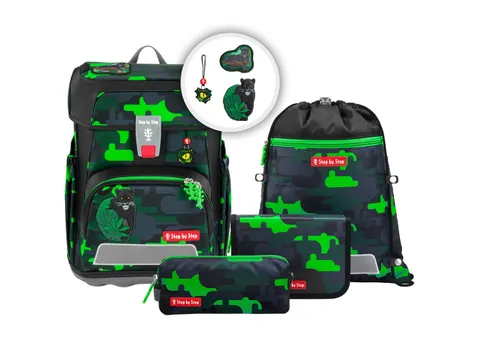 Rugzak Step by Step polyester 5-delig CLOUD Black Cat Chiko