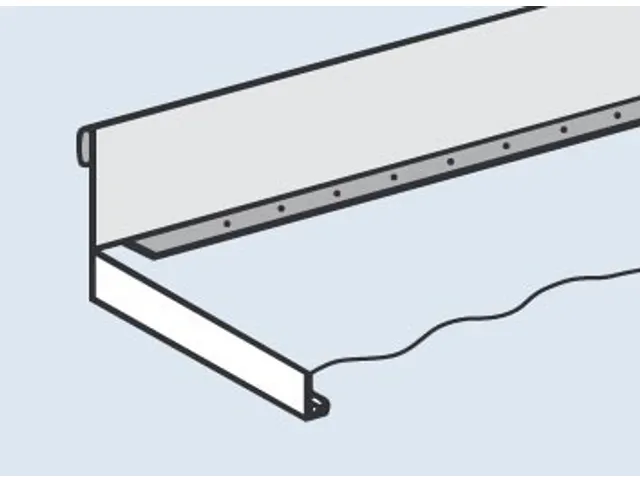 stortgoedlijst,v. inhaakstelling,HxB 100x1000mm,staal verzinkt