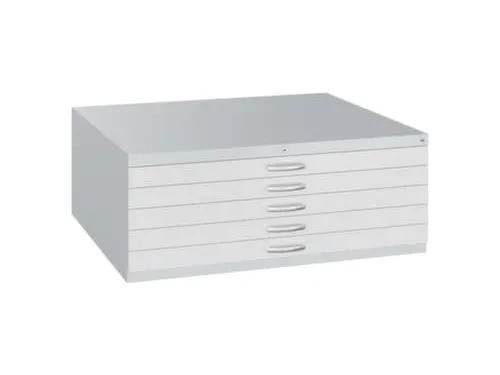 Tekeningenkast Hxbxd 420x1100x765mm 5 Laden Din A1 Ral7035