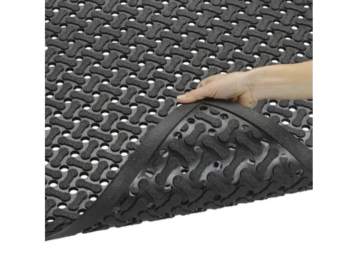 werkplekmat,mat,HxLxB 8,5x1830x1220mm,nitril,geperforeerd,antislip