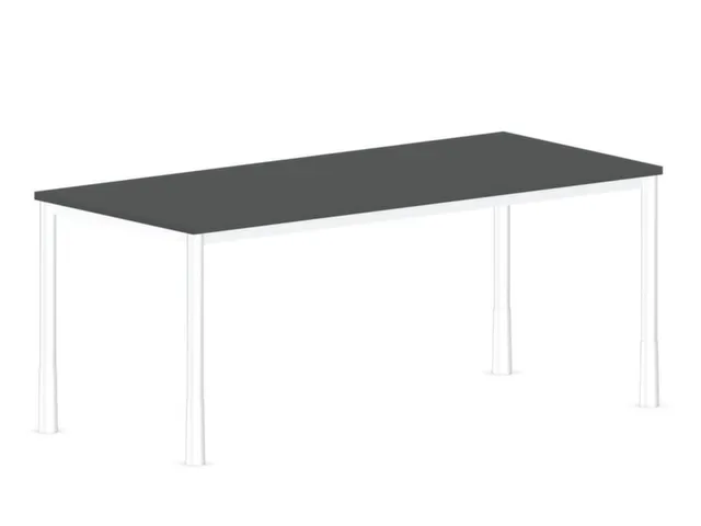 in hoogte verstelbaar bureau 720-840x1800x800mm hout MS-donkergrijs
