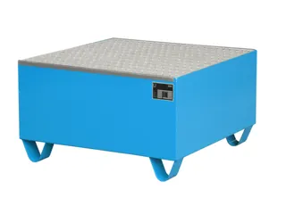 Systeem-Opvangbak Blauw 1x 200l Opvangvol. 203l 465x800x800mm Rooster - 1