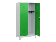 schoollocker,HxBxD 1630x800x500mm,2vak,vak B 400mm,cil.-slot,voeten