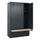 locker met bank,HxBxD 1950x1200x815mm,3vak,vak B 400mm,draaigrendel