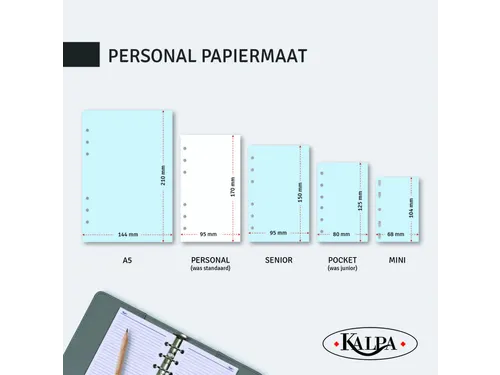 Agendavulling 2027 Kalpa Personal 1dag/1pagina