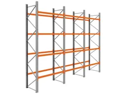 palletstelling,basis+2xaanbouw,HxBxD 4620x5875x1100mm,vakl. 3000kg