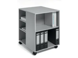 bijzetkast,HxBxD 748x528x592mm,grijs,6niveaus,2 OH