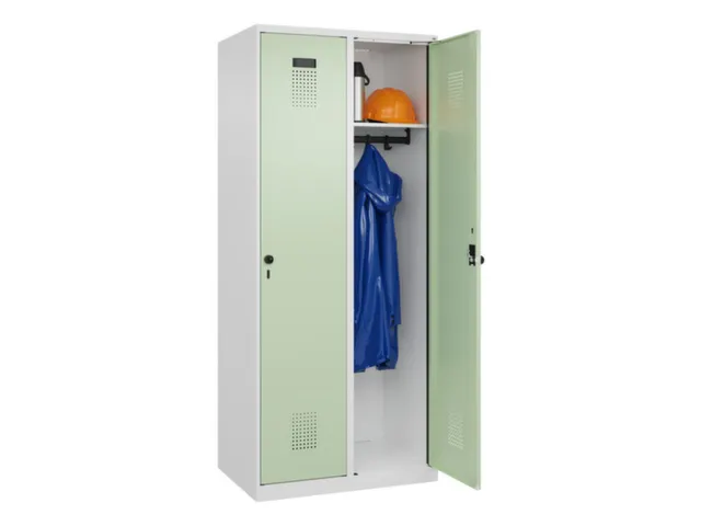 locker,HxBxD 1850x800x500mm,2vak,vak B 400mm,draaigrendel