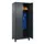 locker,HxBxD 1950x800x500mm,2vak,vak B 400mm,draaigrendel,voeten