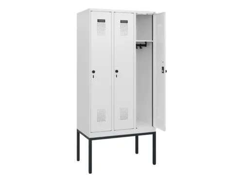 schoollocker,HxBxD 1950x900x500mm,3vak,vak B 300mm,draaigrendel