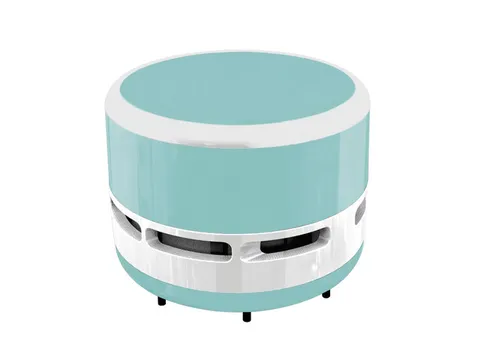 Handstofzuigertje Clauss lichtblauw op blister