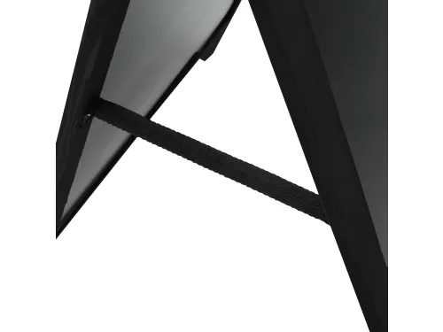 Europel Krijtstoepbord met Topbord 660 x 1280 mm Zwart