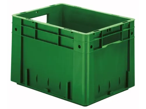 Euronorm Stapelkrat 270x400x300mm 23.3l Gesloten Groen