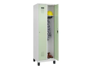 locker,HxBxD 1950x600x500mm,2vak,vak B 300mm,cil.-slot,voeten - 1