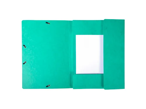 Elastomappen A4 glanskarton 3 kleppen monobloc-Groen