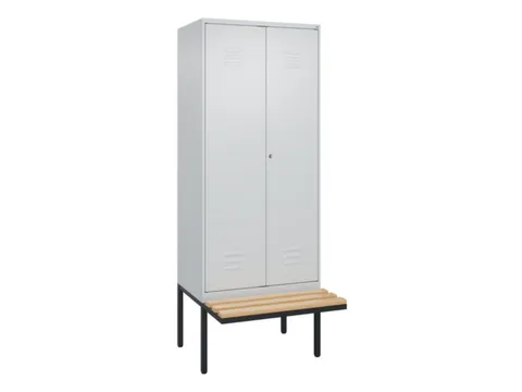 armoire vestiaire noir et blanc HxlxP 2120x800x815mm 2compart.