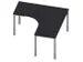bureau à retour à hauteur réglable,HxlxP 720-840x1400x1400mm,CC-noi