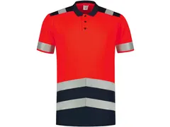 Tricorp 203007 polo, rood/marineblauw maat L, per stuk