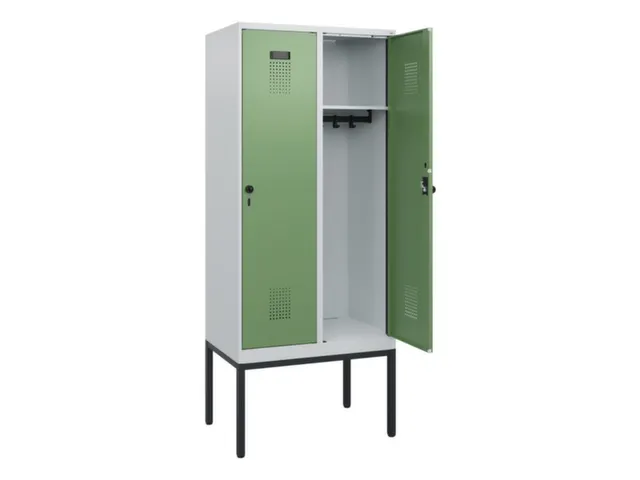 schoollocker,HxBxD 1950x800x500mm,2vak,vak B 400mm,draaigrendel
