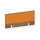 baliepaneel,v. bureau,aanbouw achter,B 1000mm,NT-cherry,BN3005-geel