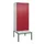 locker voor scheiding van kleding,HxBxD 2120x800x815mm,2vak