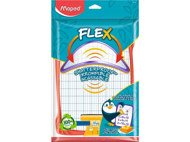 Maped Flex Whiteboard 24x15cm onbreekbaar toebehoren Assorti