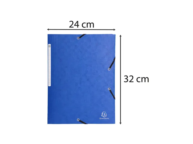 Elastomap A4 glanskarton 3 kleppen monobloc Assorti