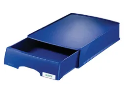 Brievenbak Leitz 5210 Plus blauw met lade A4