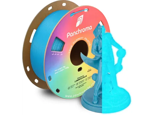 Polymaker 3D filament Panchroma PLA Luminous 1,75mm Blauw 1kg