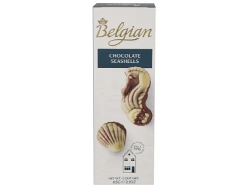 Chocolade The Belgian zeevruchten romige vanille vulling 65 gram