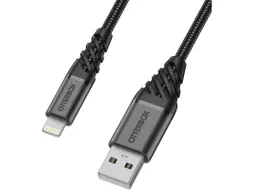 OtterBox Premium Datatransferkabel Lightning naar USB-A 1m zwart