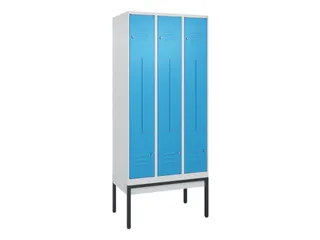 Z-garderobekast,HxBxD 2120x900x500mm,vak B 150/300mm,cil.-slot - 1