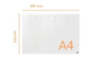 Weekplanner Nobo transparant Whiteboard acryl A4 - 2