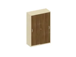 Schuifdeurkast 1540x1000x430mm Decor Romp Esdoorn Decor Front Noten