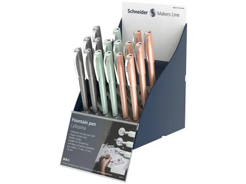 Stylo plume Schneider Callissima Présentoir SIS 17 pièces Anglais
